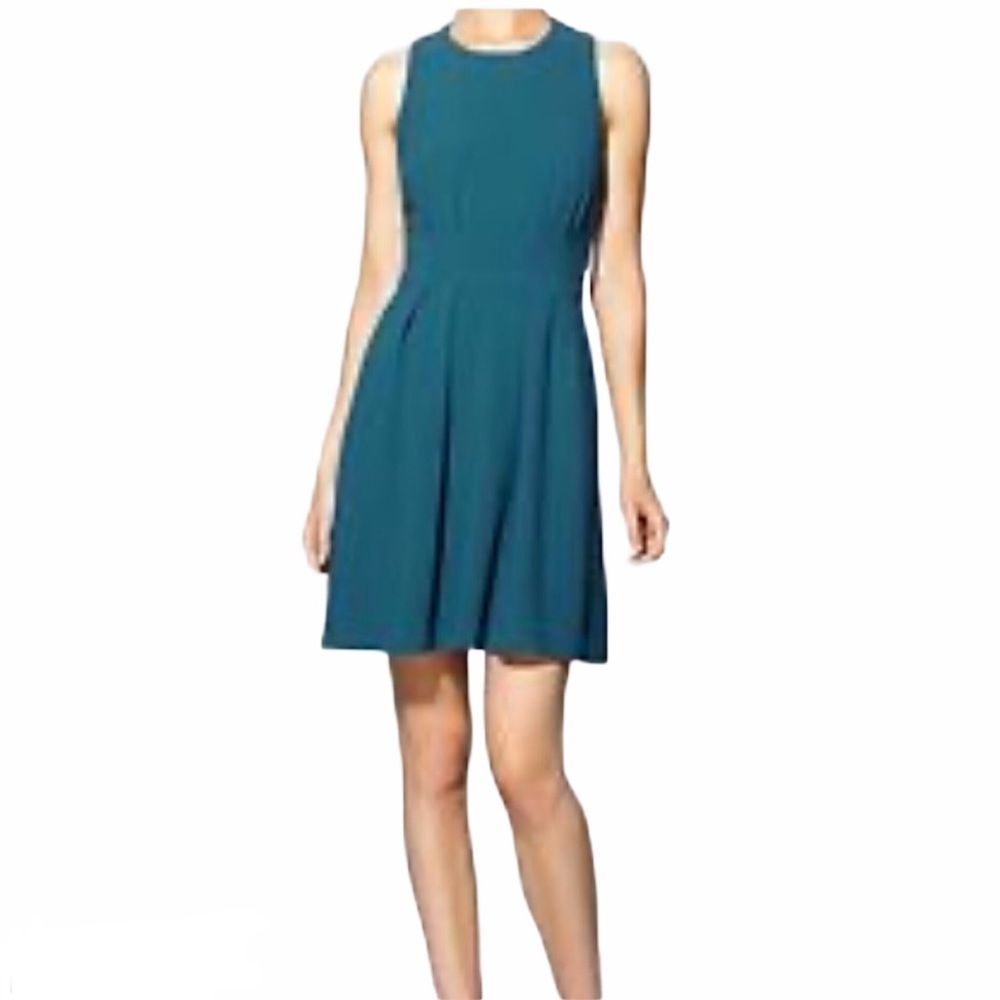Cynthia Rowley Teal Pleated Dress
